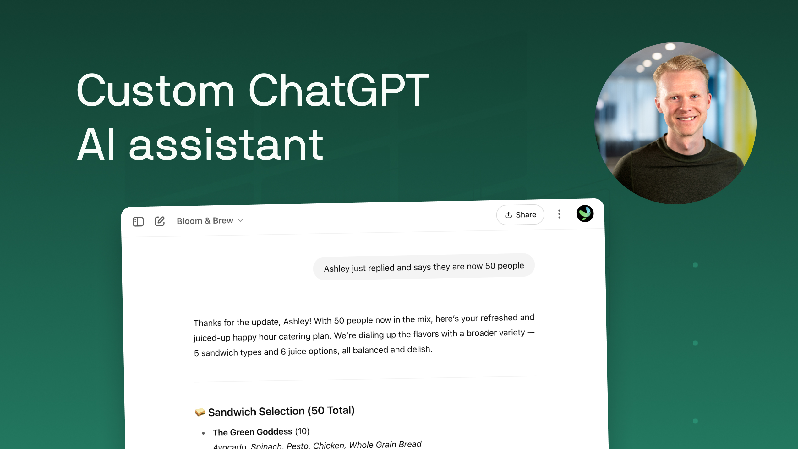 AI Email Price Quotes with ChatGPT and GRID API