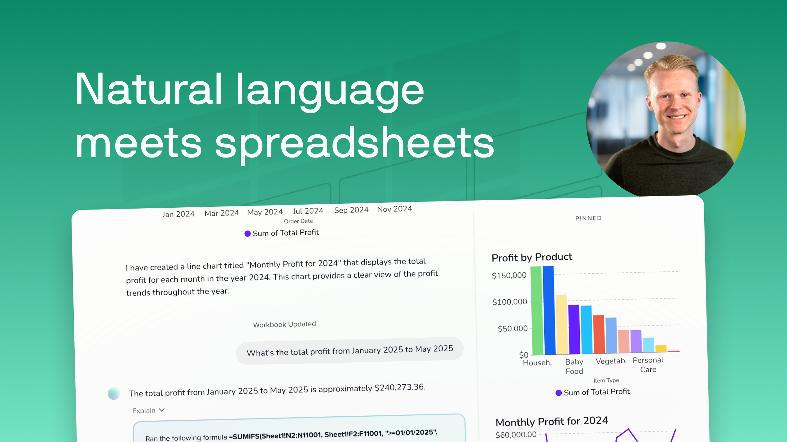 The fastest, most powerful way to work with spreadsheets